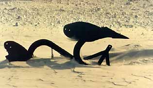 charrue sous la neige